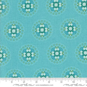 Sunday Brunch Crepe Geometrics Medallion Mint Tea by BasicGrey