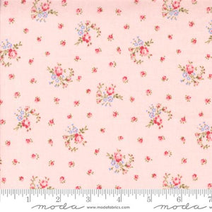 Hollyhocks and Roses Little Roses Hollyhock Pink by Bunny Hill Designs