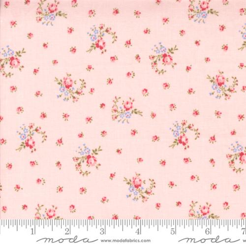 Hollyhocks and Roses Little Roses Hollyhock Pink by Bunny Hill Designs