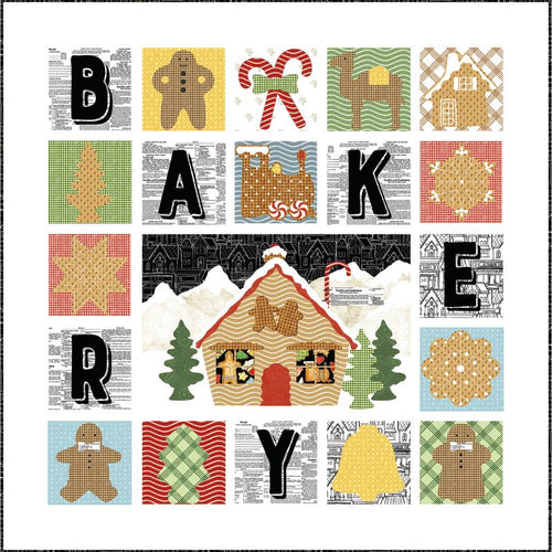 RESERVATION - Gingerbread Bakery Quilt Kit by J. Wecker Frisch