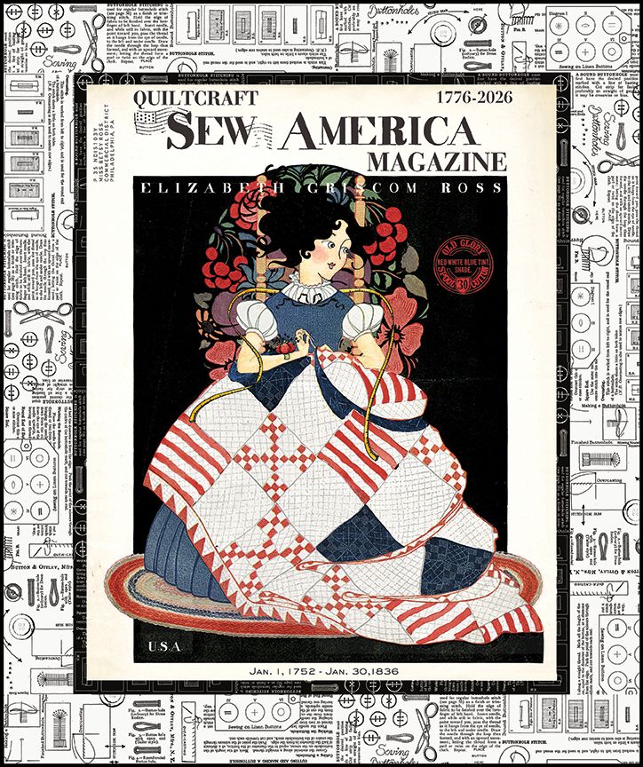 RESERVATION - Sew America Betsy Ross Main Panel Quilt Kit by J. Wecker Frisch