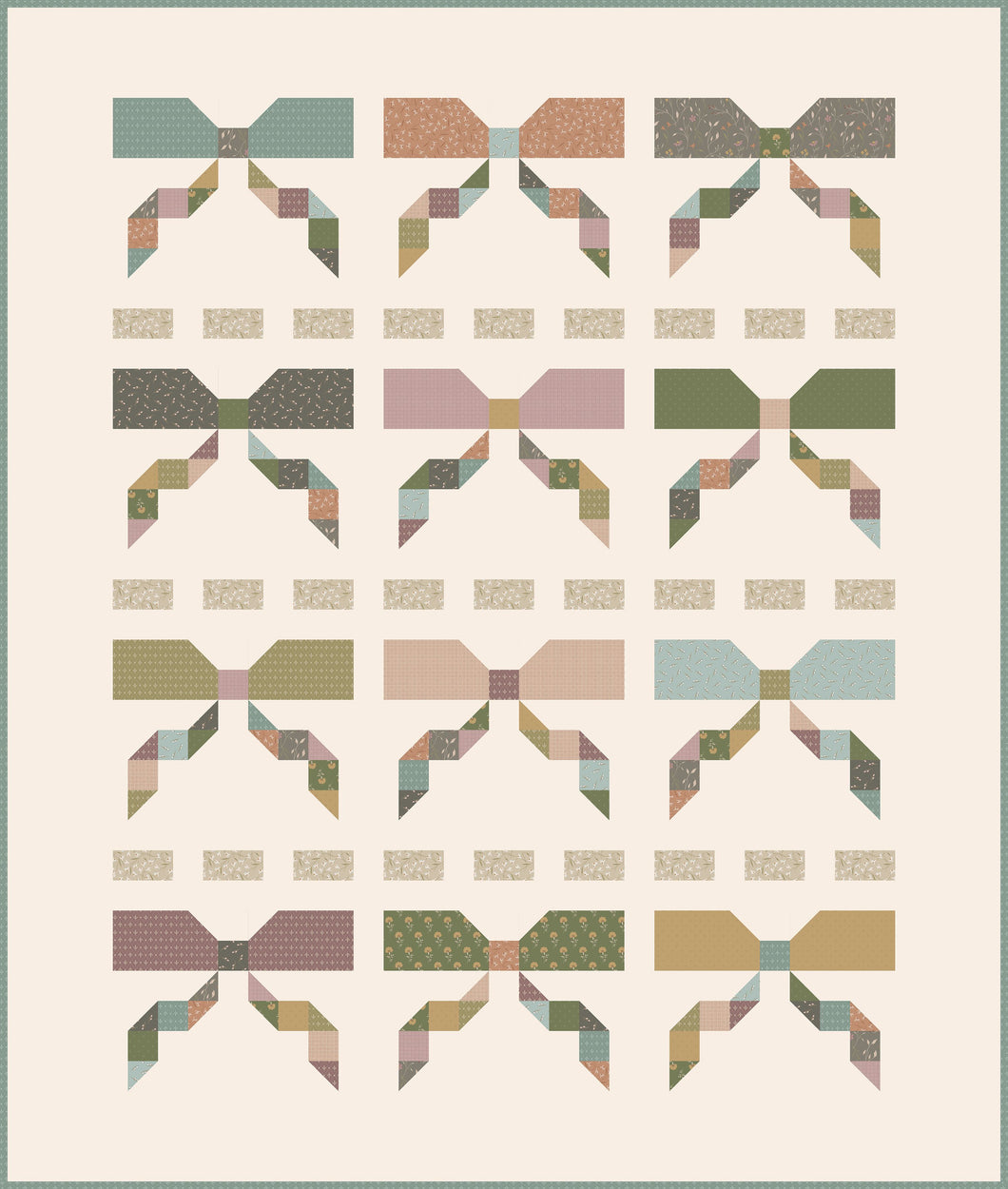 RESERVATION - Threads of Grace Rows of Bows Quilt Kit by Kassidy Grace