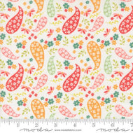 Raspberry Summer Paisley Cloud by Sherri and Chelsi
