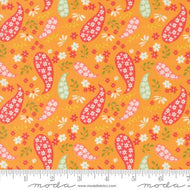 Raspberry Summer Paisley Apricot by Sherri and Chelsi
