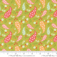 Raspberry Summer Paisley Lime by Sherri and Chelsi