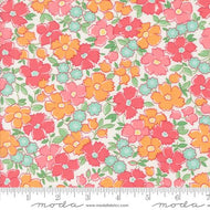 Summertime Flower Patch Cream Pastel by Camille Roskelley