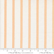 Summertime Beach Towel Stripes Cream Orange by Camille Roskelley