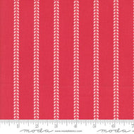 Summertime Beach Towel Stripes Red by Camille Roskelley