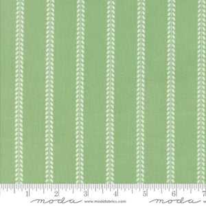 Summertime Beach Towel Stripes Green by Camille Roskelley
