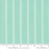 Summertime Beach Towel Stripes Aqua by Camille Roskelley