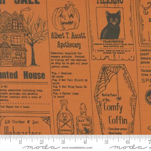 Home Sweet Haunt Vintage Newspaper Pumpkin by Stacy Iest Hsu
