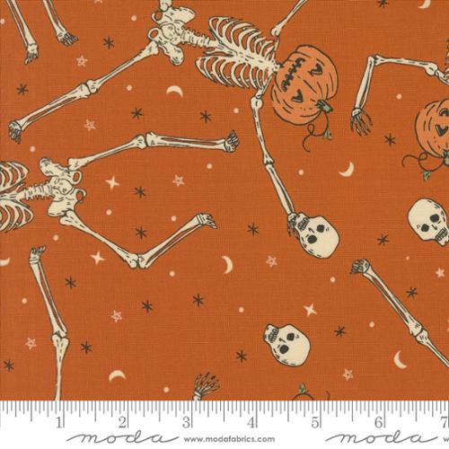 Home Sweet Haunt Dancing Pumpkins Rust by Stacy Iest Hsu