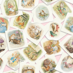 Peter Rabbit and Friends Main Pink by Beatrix Potter