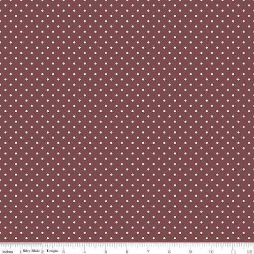 A Walk on the Prairie Dots Marsala by Modern Prairie