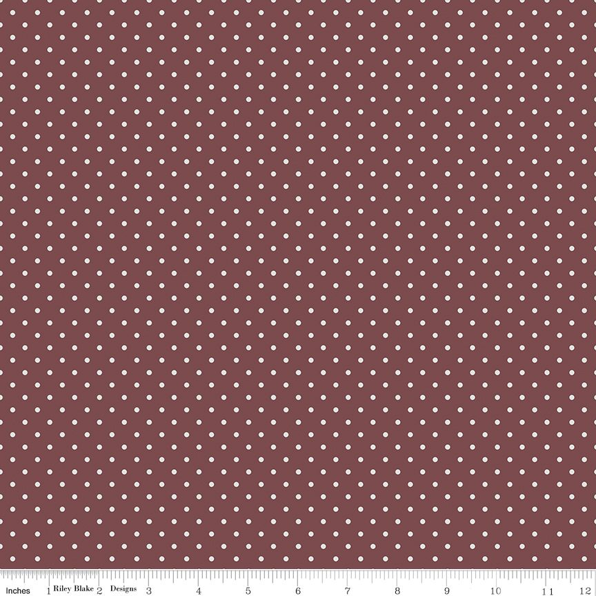 A Walk on the Prairie Dots Marsala by Modern Prairie