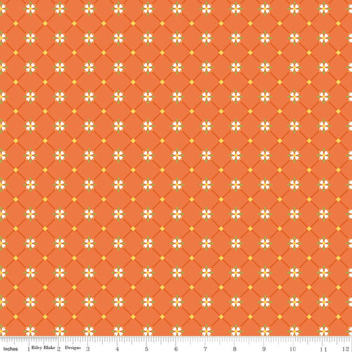 Autumn Afternoon - Crosshatch Orange by Heather Peterson