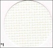 14 Count Aida - 19 x 29 White by Zweigart