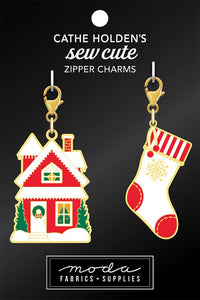 Zipper Pulls - House/Stocking by Cathe Holden