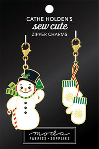 Zipper Pulls - Snowman/Mittens by Cathe Holden