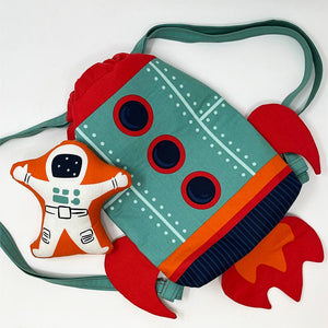 RESERVATION - 321 Blast Off Backpack Panel by Stacy Iest Hsu