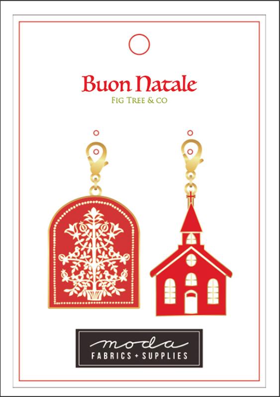 Zipper Pulls - Buon Natale Tree/Church by Fig Tree and Co.