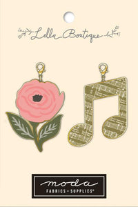 COMING SOON - Berry and Pine Posy/Music Note Zipper Pulls by Lella Boutique