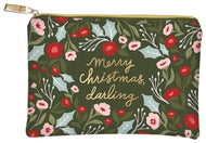 Berry and Pine Merry Christmas Darling Glam Bag by Lella Boutique