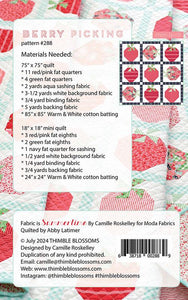 Berry Picking Quilt Pattern by Camille Roskelley