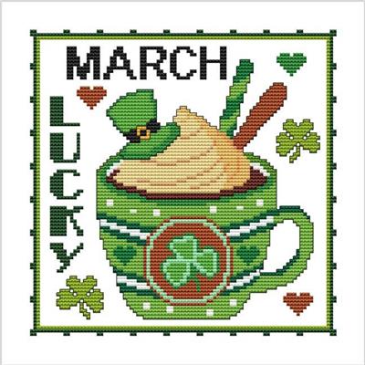 A Year of Mugs - March by Cross Stitch Wonders