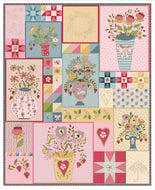 RESERVATION - Enchante' Quilt Panel Multi by Jina Barney for Poppie Cotton