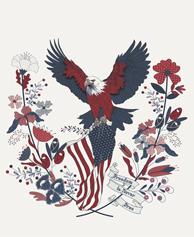 RESERVATION - American Gatherings III Panel Cloud by Primitive Gatherings