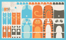 Load image into Gallery viewer, RESERVATION - Animal Park Fun Animal Stuffies Panel Multi by Stacy Iest Hsu