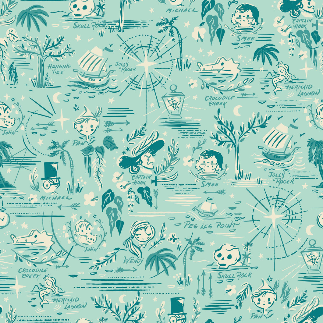 Forever Neverland Map Songbird by Jill Howarth