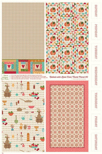 RESERVATION - Baked With Love Home Dec Dish Towel Panel #2 by Lori Holt