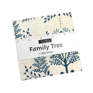 COMING SOON - Family Tree Charm Pack (5" Squares) by Deb Strain