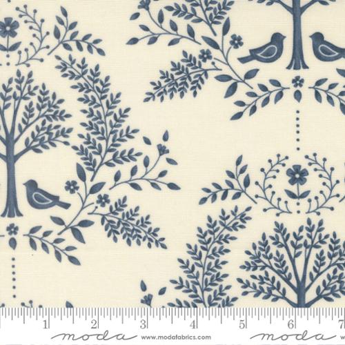COMING SOON - Family Tree Damask Birds Warm White by Deb Strain
