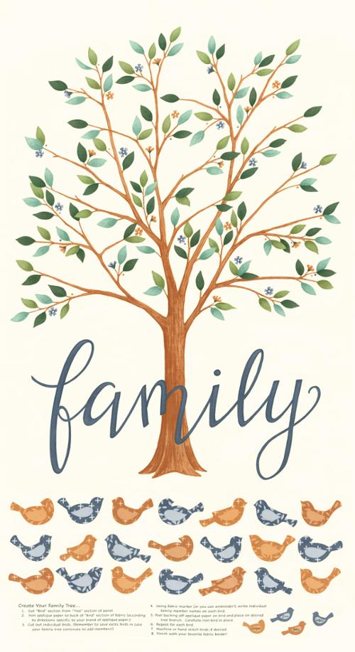 RESERVATION - Family Tree Panel (Warm White) by Deb Strain