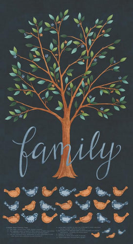 RESERVATION - Family Tree Panel (Night Sky) by Deb Strain