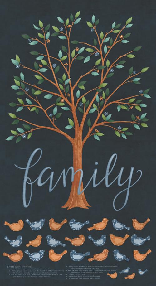 RESERVATION - Family Tree Panel (Night Sky) by Deb Strain