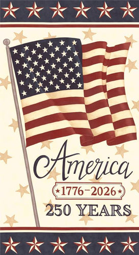 RESERVATION - America 250 Years Panel (Parchment) by Deb Strain