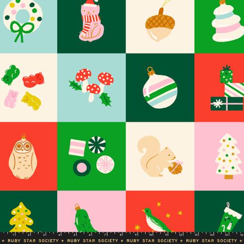 RESERVATION - Merry Happy Panel Lollipop by Kimberly Kight for Ruby Star Society