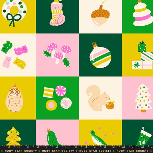 RESERVATION - Merry Happy Panel Verdant by Kimberly Kight for Ruby Star Society
