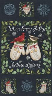 RESERVATION - When Snow Falls Panel Night Sky by Deb Strain
