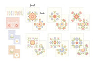 Pastel Prairie Woven Quilt Labels by Heather Briggs