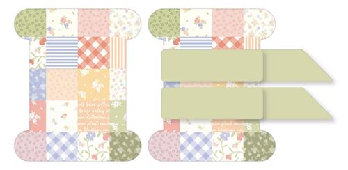 COMING SOON - Pastel Prairie Patchwork Large Acrylic Binding Holder by Heather Briggs