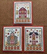 Autumn Barn Trio by Waxing Moon Designs