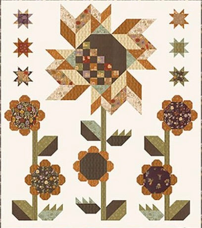 RESERVATION - Windfall Sunflower Garden Quilt Kit by Fancy That Design House