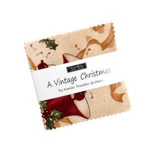 A Vintage Christmas Mini Charm (2.5" Stacker) by Kansas Troubles Quilters
