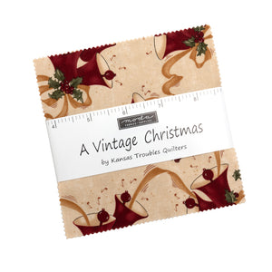A Vintage Christmas Charm Pack (5" Stacker) by Kansas Troubles Quilters