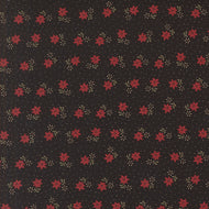 A Vintage Christmas Cactus Florals Black by Kansas Troubles Quilters